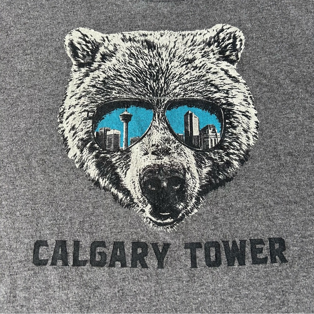 3 for $25 ~ Graphic Tee ~ Youth Size XL ~ Bear “Calgary Tower”